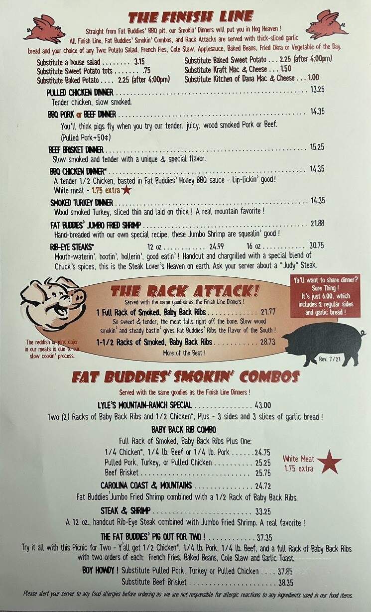 Fat Buddies Ribs & BBQ - Franklin, NC