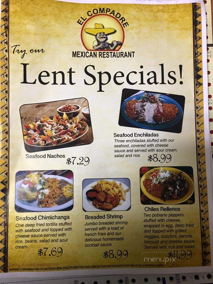 El Compadre West Baden - West Baden Springs, IN menu_pic