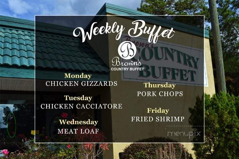 Brown's Country Buffet - Alachua, FL menu_pic
