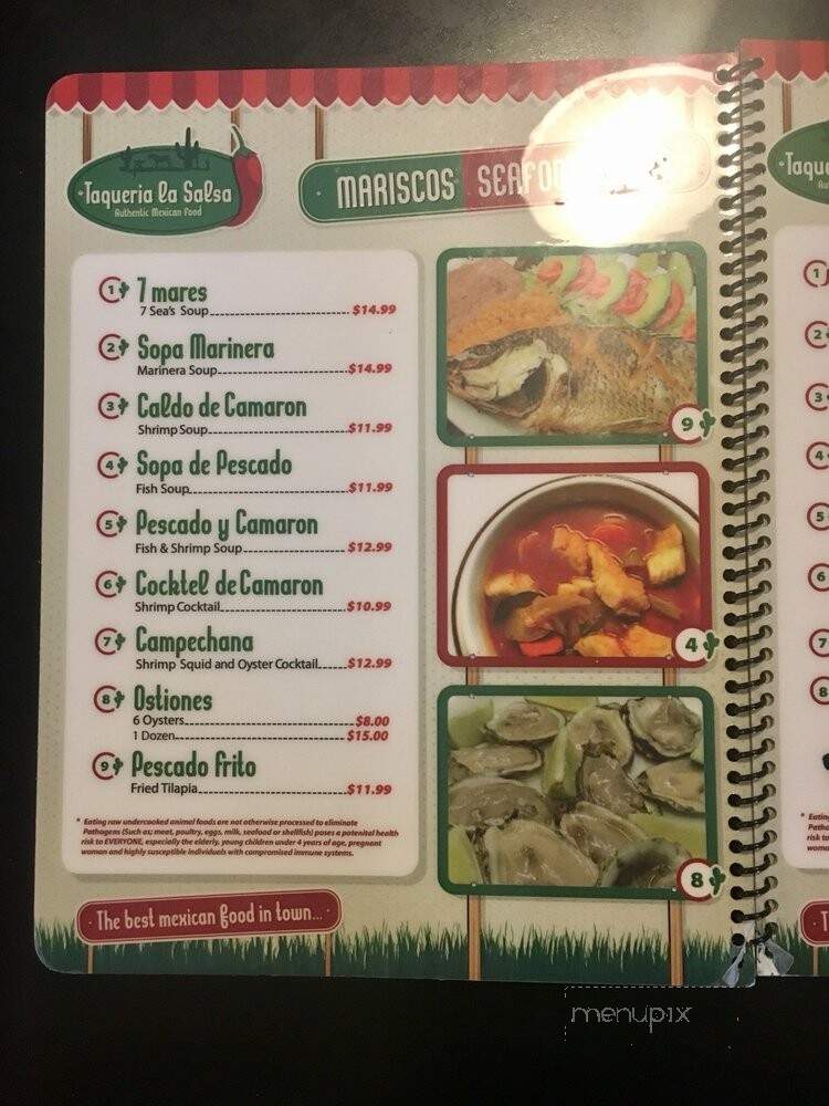 La Salsa Taqueria - Carson City, NV menu_pic