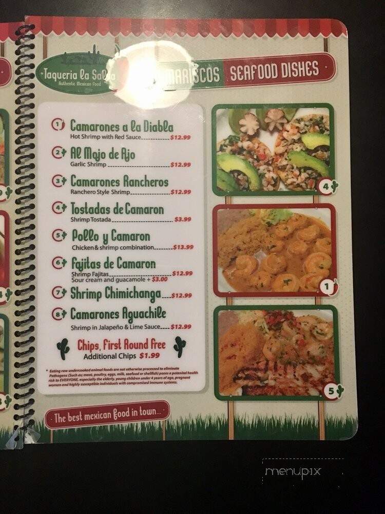 La Salsa Taqueria - Carson City, NV menu_pic