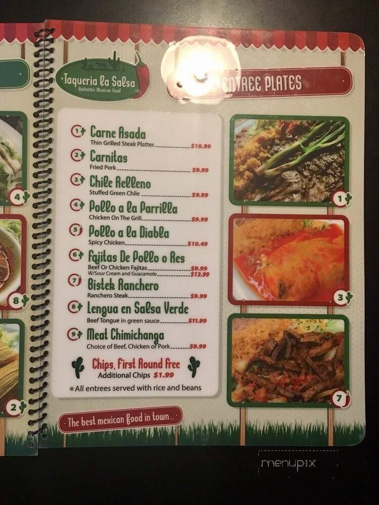 La Salsa Taqueria - Carson City, NV menu_pic