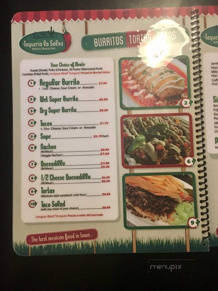 La Salsa Taqueria - Carson City, NV menu_pic