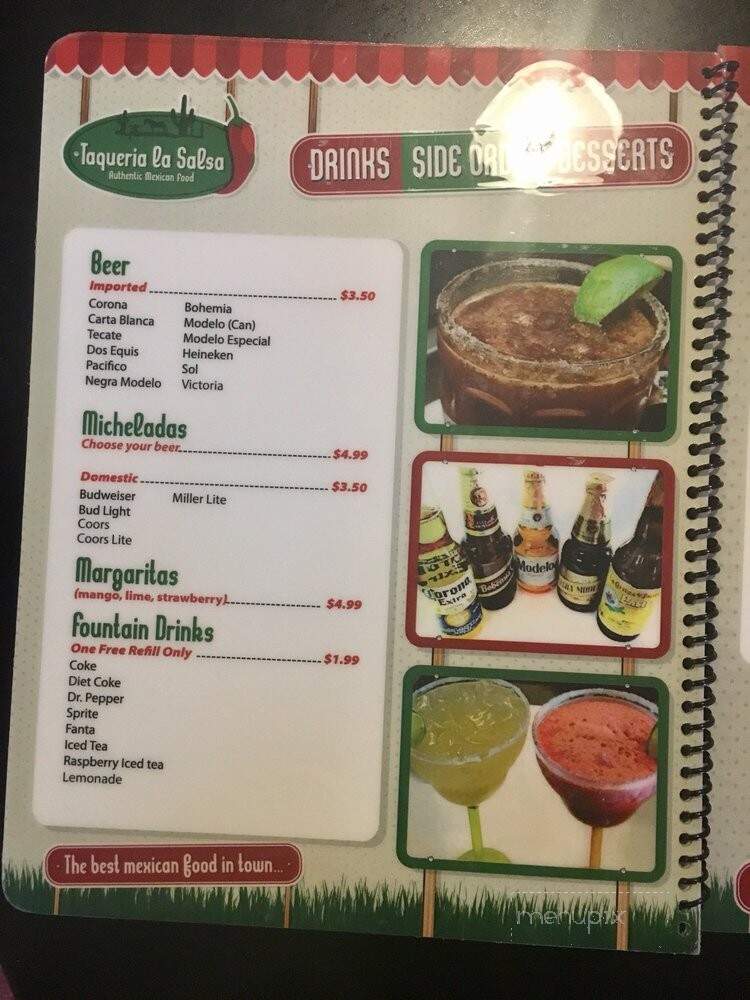 La Salsa Taqueria - Carson City, NV menu_pic