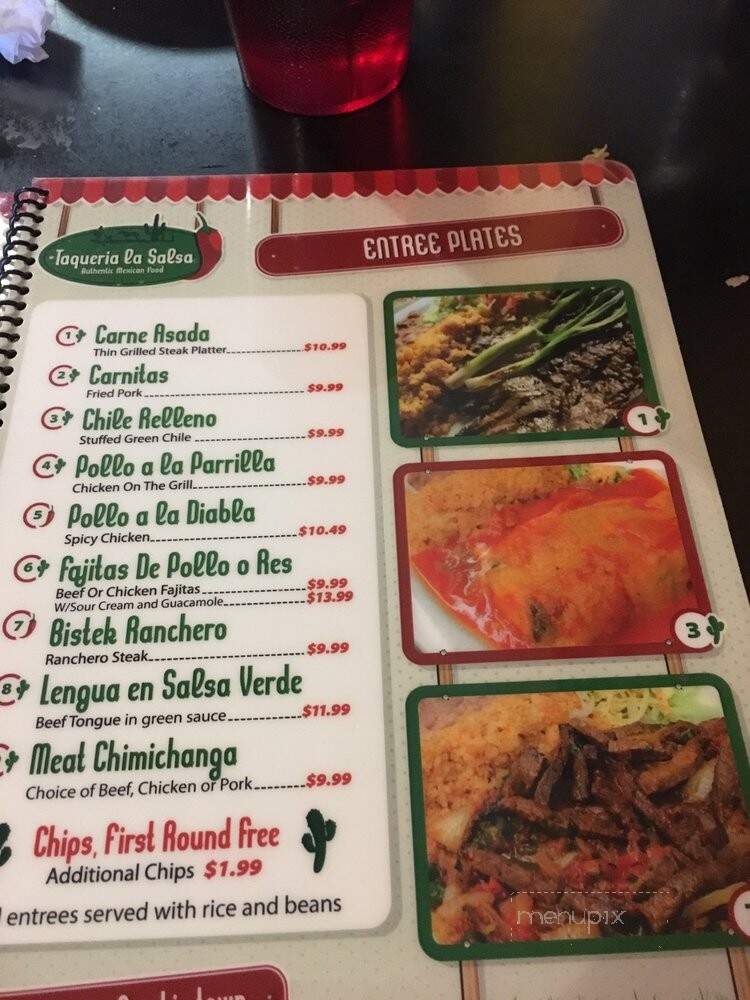 La Salsa Taqueria - Carson City, NV menu_pic
