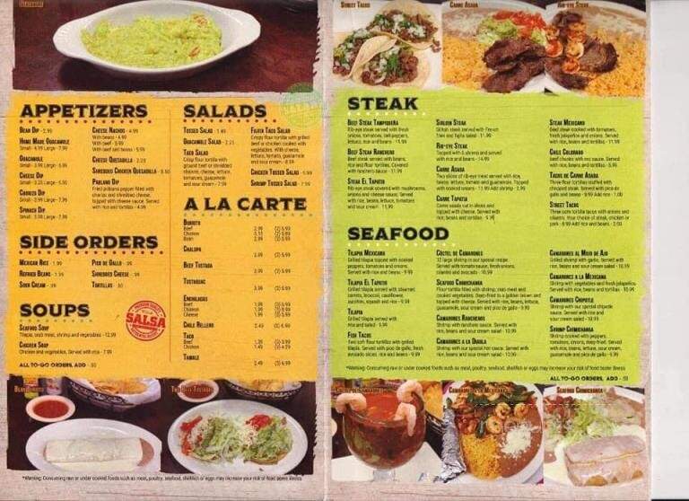 El Tapatio - Okmulgee, OK menu_pic