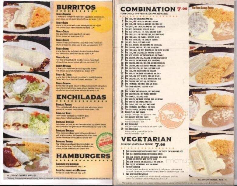 El Tapatio - Okmulgee, OK menu_pic
