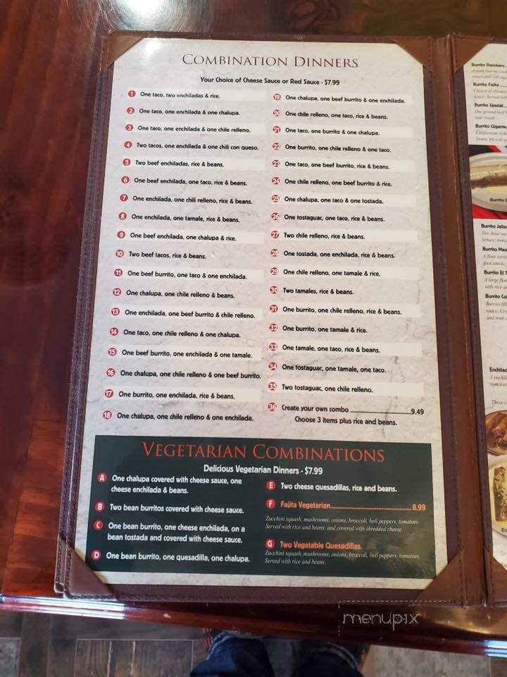 El Tapatio - Okmulgee, OK menu_pic