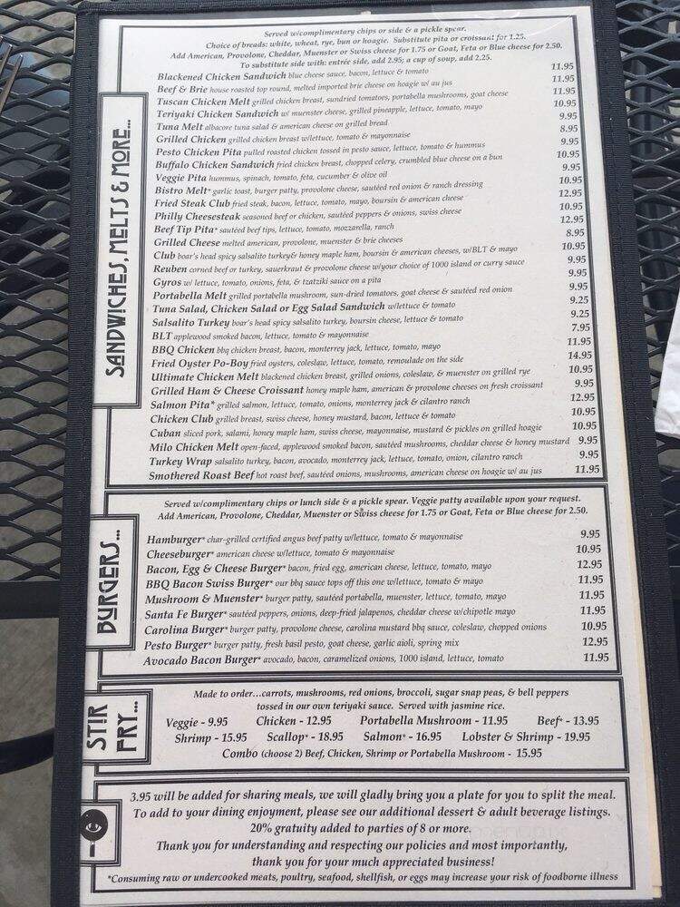 Adams Bistro - Greenville, SC menu_pic