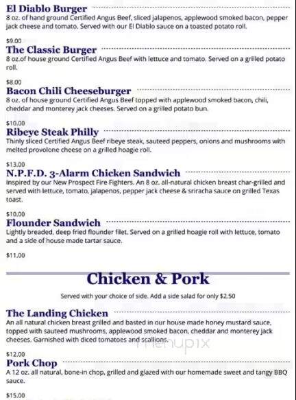 Bowen's Landing - Spartanburg, SC menu_pic