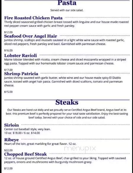 Bowen's Landing - Spartanburg, SC menu_pic