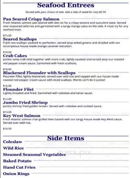 Bowen's Landing - Spartanburg, SC menu_pic
