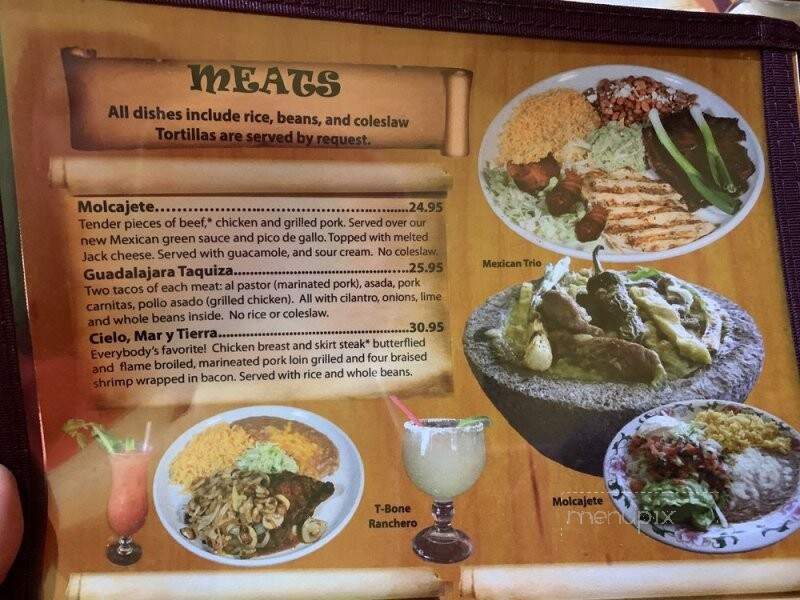 Guadalajara Mexican Restaurant - Peyton, CO menu_pic