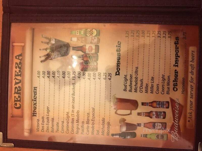 Guadalajara Mexican Restaurant - Peyton, CO menu_pic
