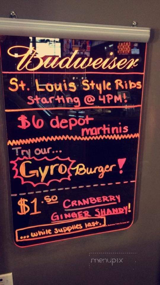 The Depot at Union Station - Lagrange, OH menu_pic