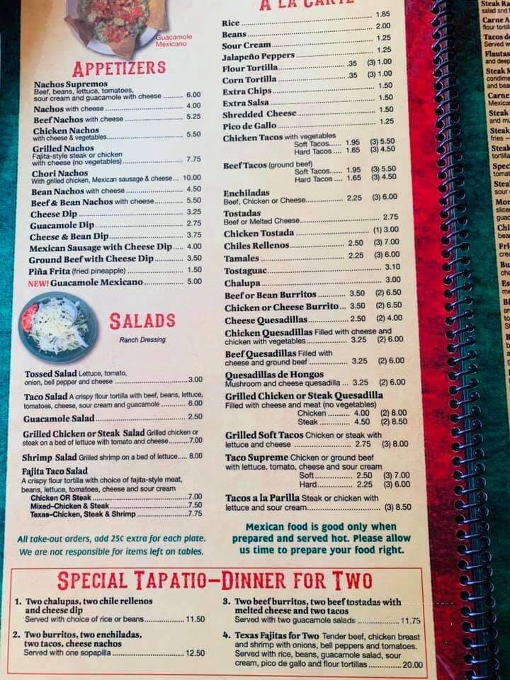 Monterrey Mexican Restaurant - Wise, VA menu_pic