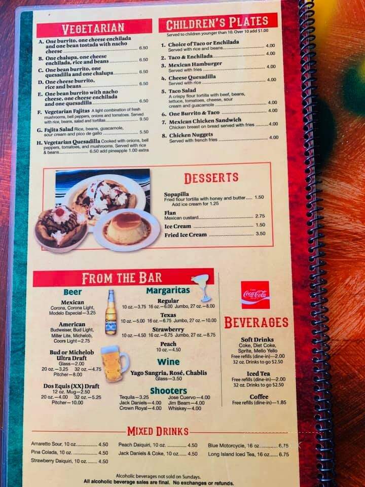 Monterrey Mexican Restaurant - Wise, VA menu_pic