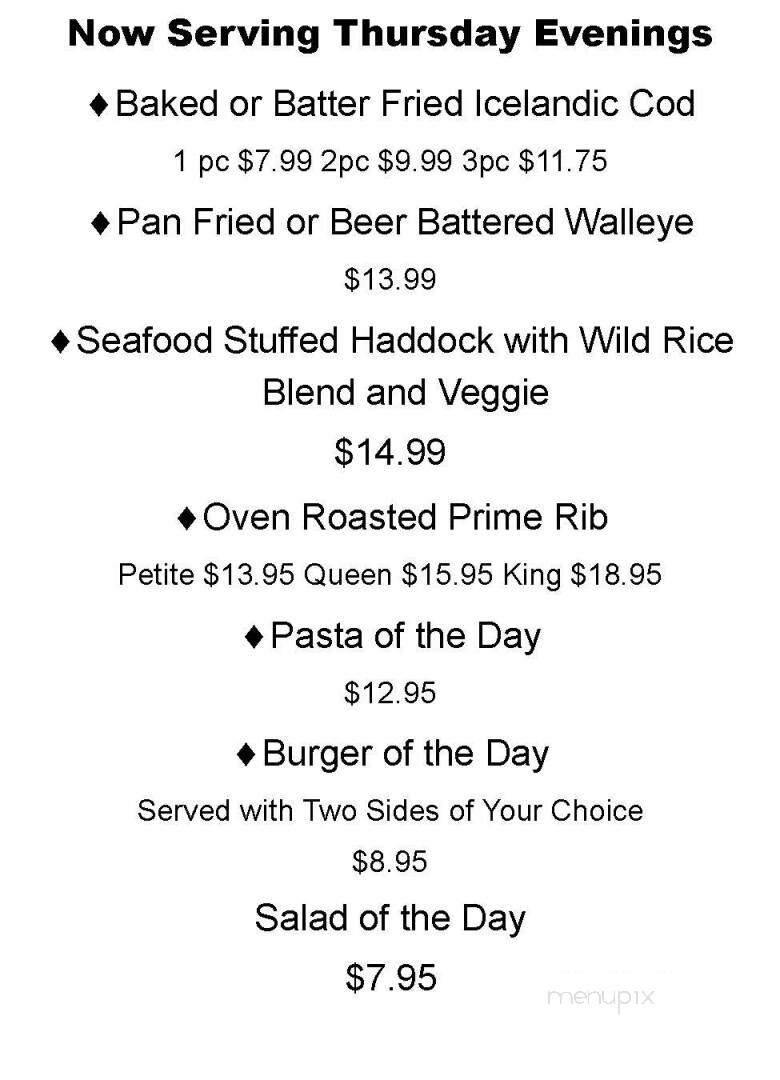 Lake Hallie Golf Course - Chippewa Falls, WI menu_pic