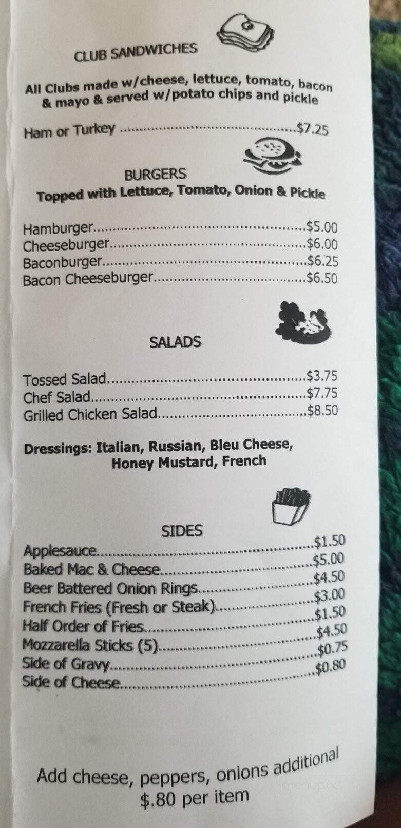 Lee Park Grill - Hanover, PA menu_pic