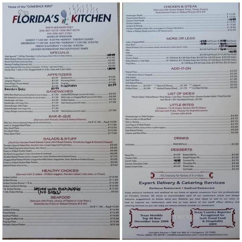 Florida's Kitchen - Livingston, TX