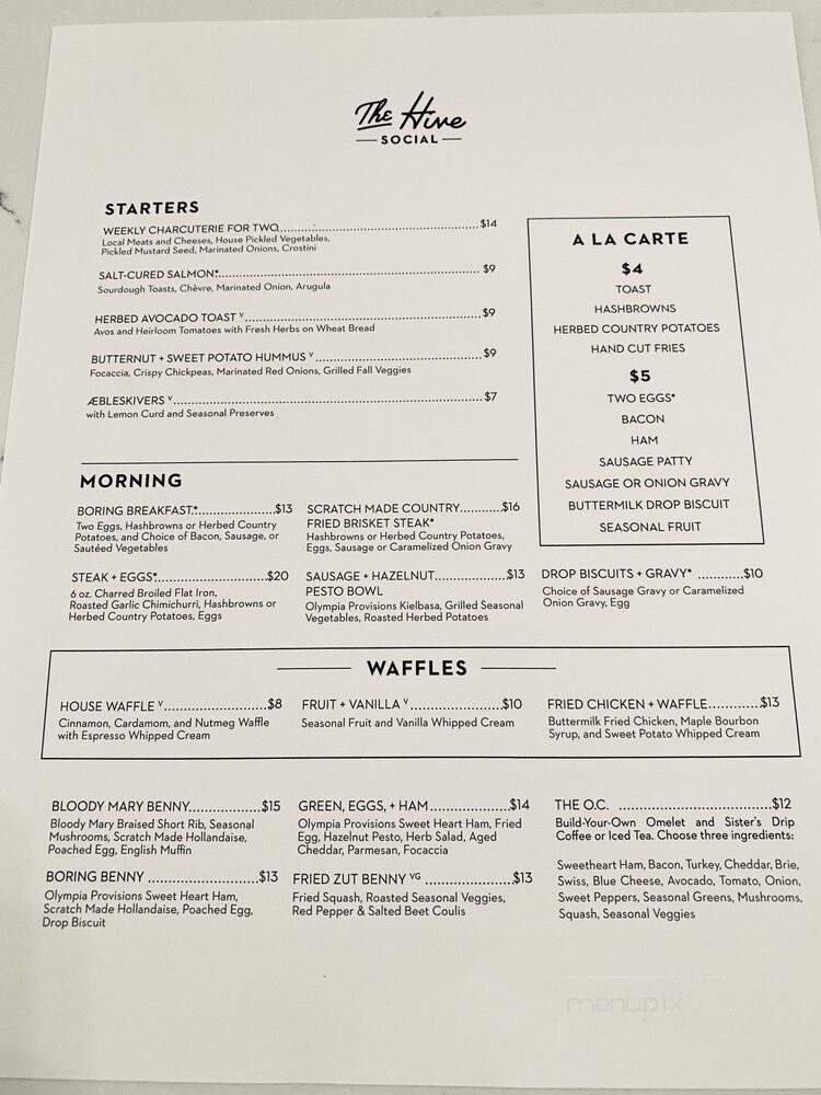 The Hive Social - Oregon City, OR menu_pic