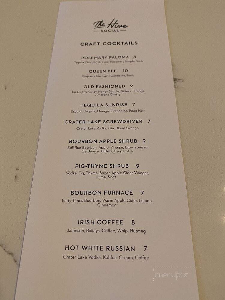 The Hive Social - Oregon City, OR menu_pic