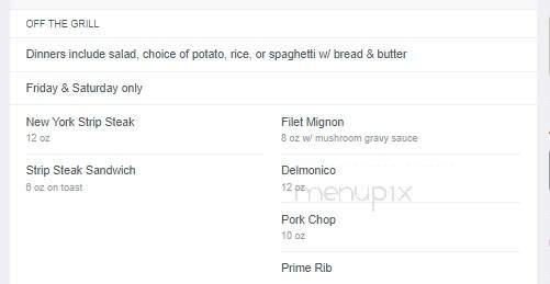 Cheap Charlie's Restaurant - Bloomfield, NY menu_pic