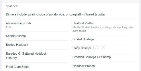 Cheap Charlie's Restaurant - Bloomfield, NY menu_pic
