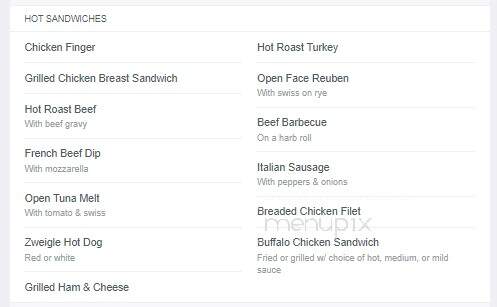 Cheap Charlie's Restaurant - Bloomfield, NY menu_pic