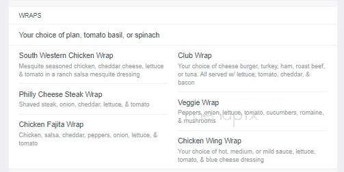Cheap Charlie's Restaurant - Bloomfield, NY menu_pic