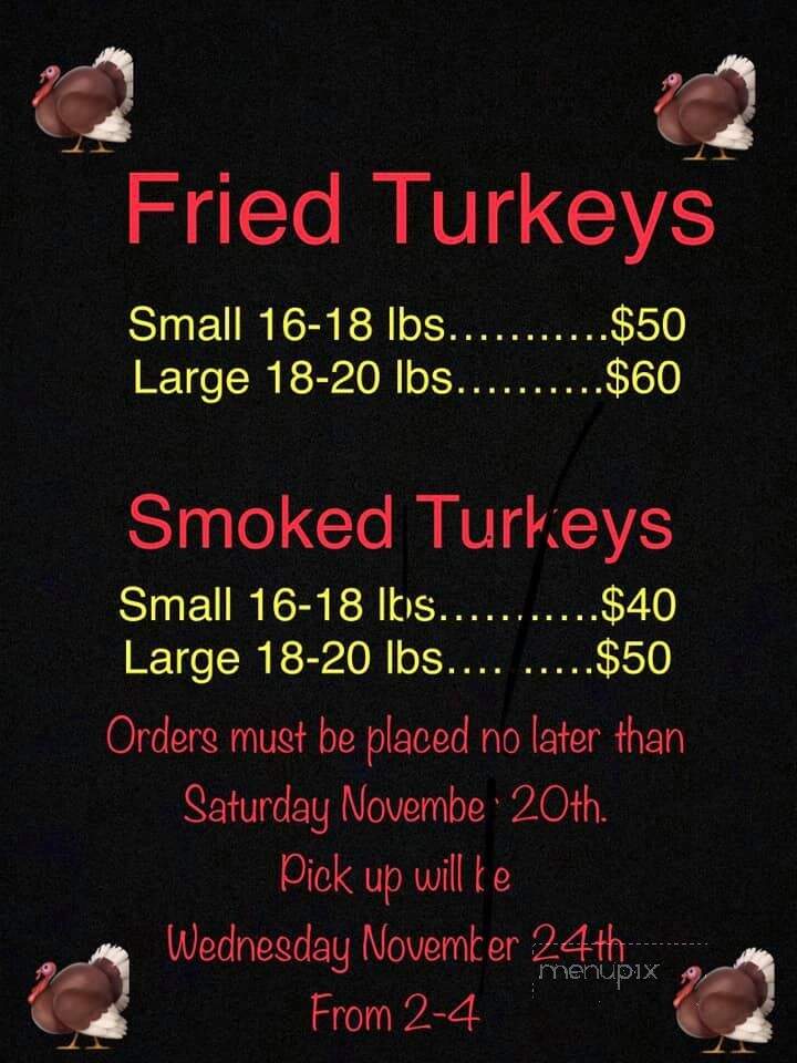 Blacksmith BBQ - Pontotoc, MS menu_pic