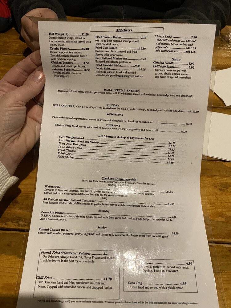 Red Onion Bar & Grill - Heber, AZ menu_pic