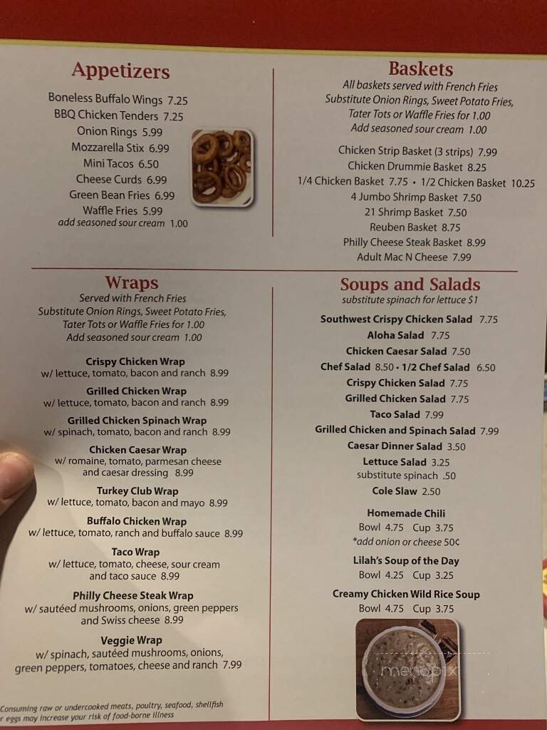 Charlie's Cafe - Freeport, MN menu_pic
