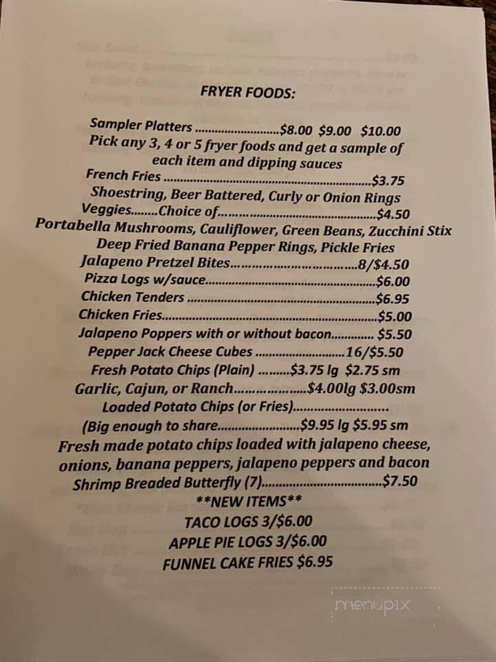 Rixford Well Bar & Grill - Rixford, PA menu_pic