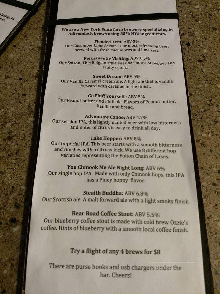 Fulton Chain Craft Brewery - Old Forge, NY