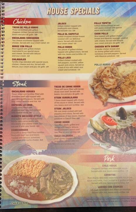Las Trancas - Ripley, WV menu_pic