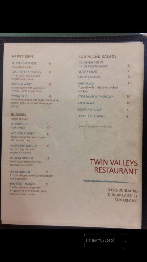 Twin Valley Restaurant - Dunlap, CA