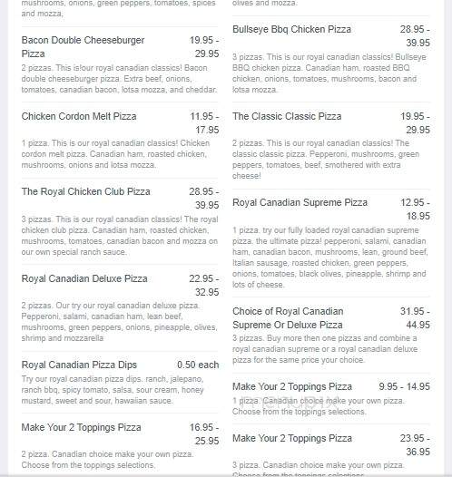 Granny's Chicken & Grill - Port Alberni, BC menu_pic