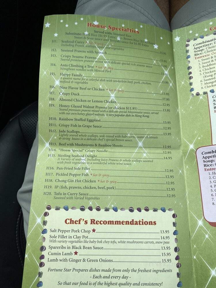 Fortune Star Chinese Restaurant - Sequim, WA menu_pic