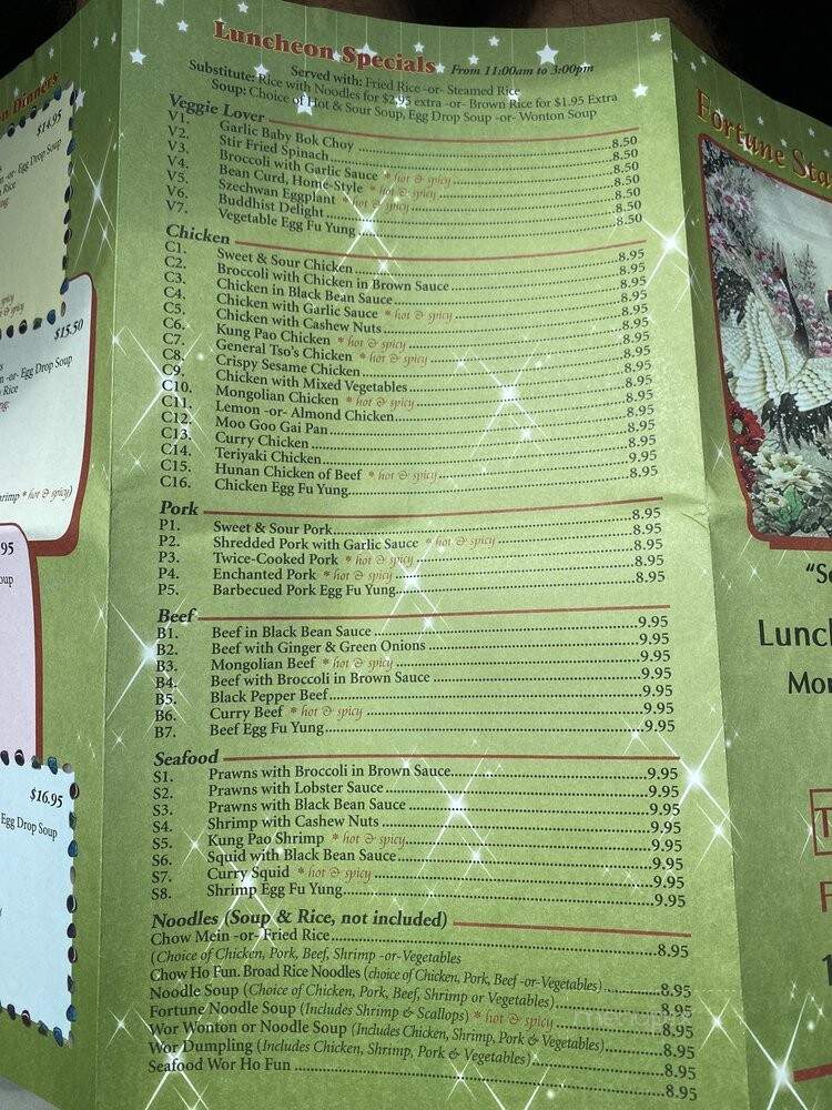 Fortune Star Chinese Restaurant - Sequim, WA menu_pic