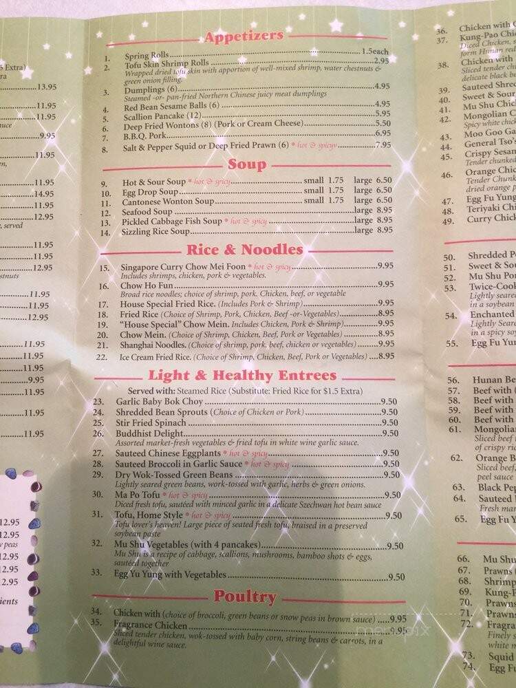 Fortune Star Chinese Restaurant - Sequim, WA menu_pic