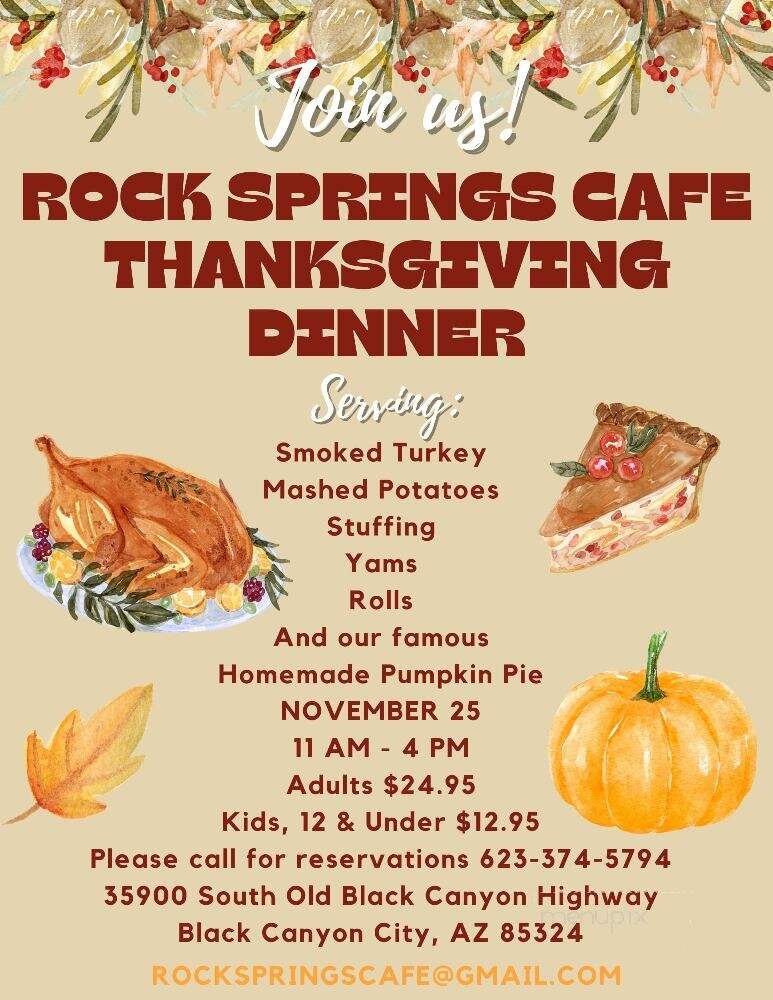 Rock Springs Cafe - Black Canyon City, AZ menu_pic