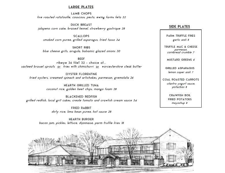 Restaurant 1796 - Saint Francisville, LA menu_pic