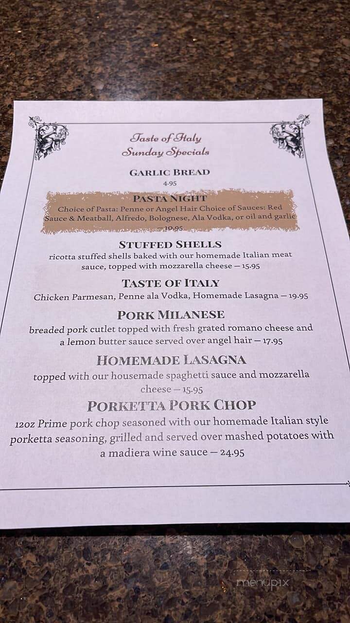 Gresham's Chop House - Hawley, PA menu_pic