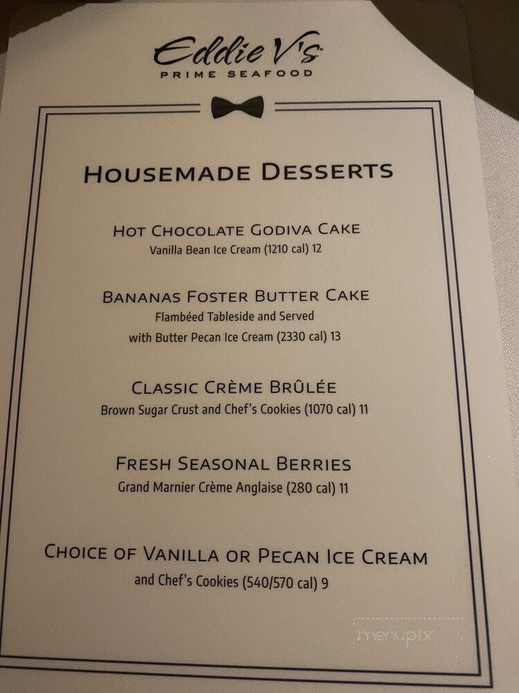 Eddie V's Prime Seafood - Nashville, TN menu_pic