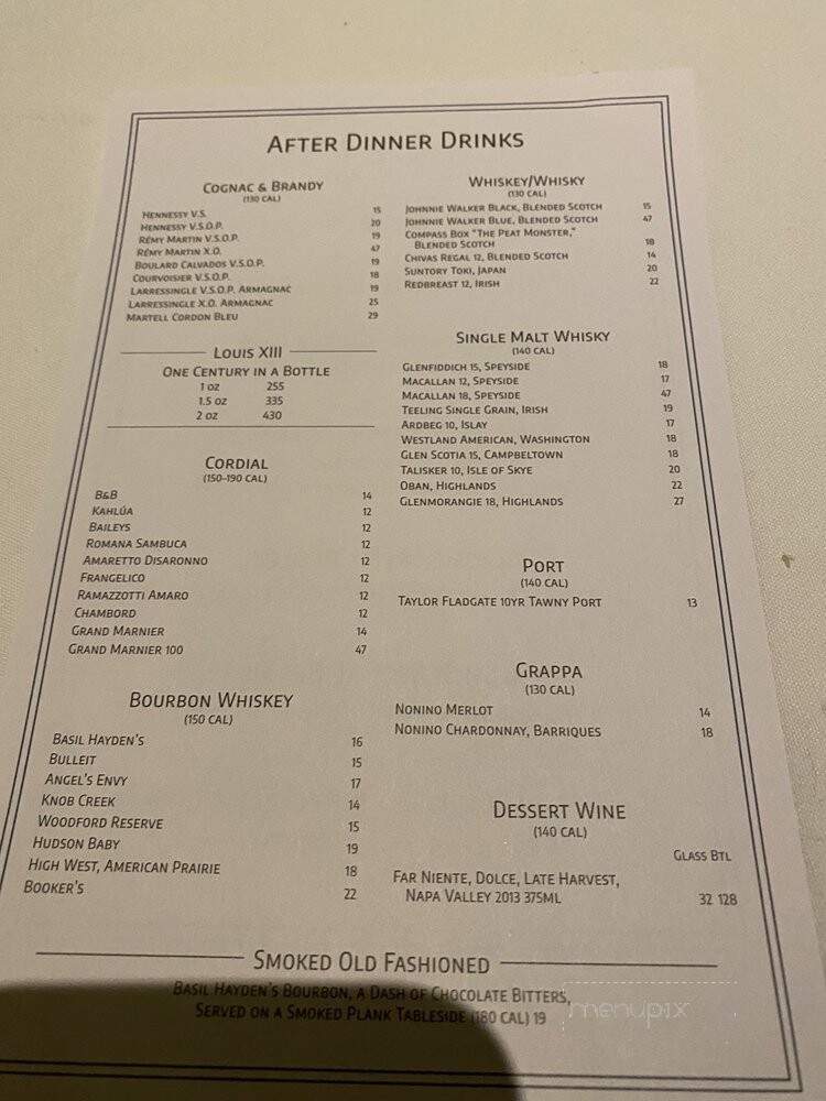 Eddie V's Prime Seafood - Nashville, TN menu_pic