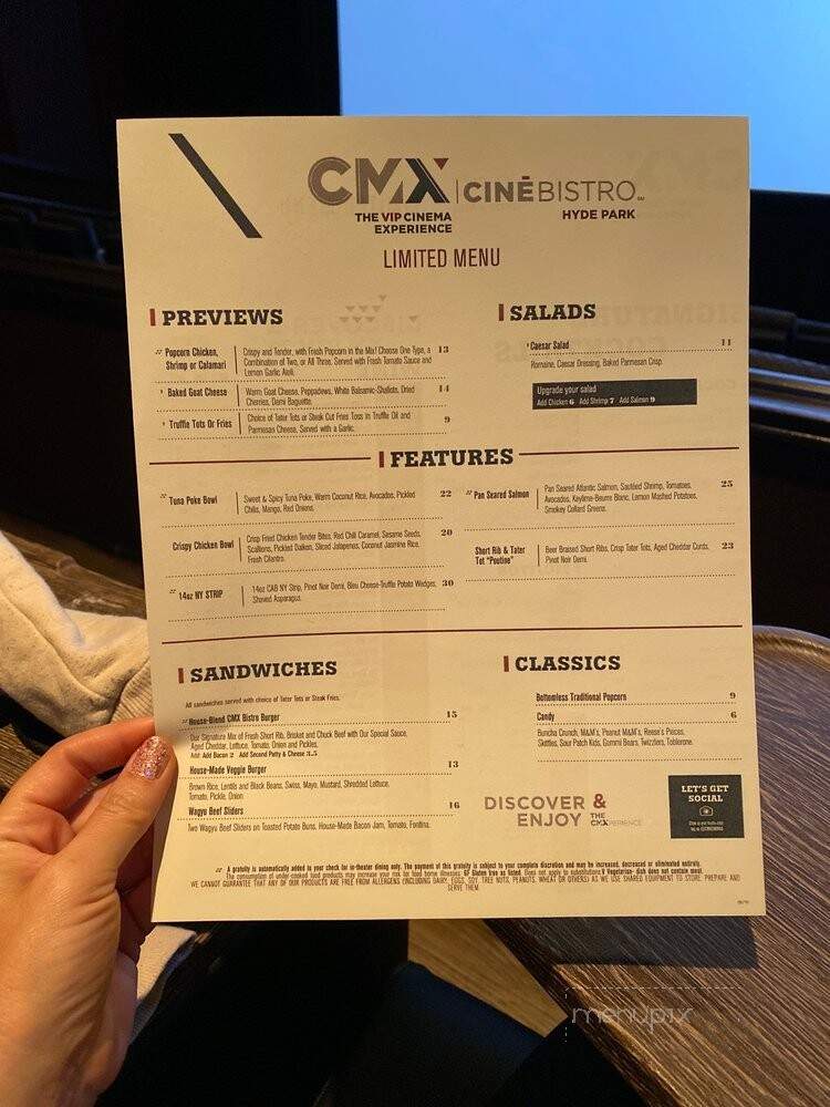 CineBistro - Tampa, FL menu_pic