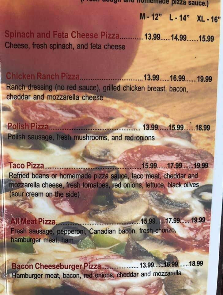 Marty's Diamond Restaurant - Waterford, WI menu_pic