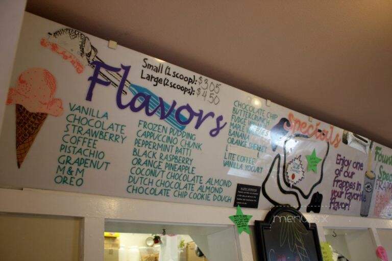 Peaceful Meadows Ice Cream - Whitman, MA menu_pic