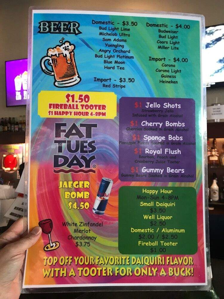 Fat Tuesday's - Myrtle Beach, SC menu_pic